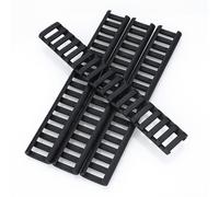 4pcs 18-Slot Picatinny Rail Covers Handguard Protector Heat Resistant Ladder Panel for M-LOK