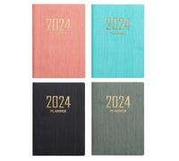 4Pcs 2024 Appointment Book & Planner - Jan. 2024 - Dec. 2024, Daily Ho