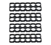 4pcs 21700 Supporto Batteria Staffa 2x6 Telaio In Plastica Stand per FAI DA TE Power Tool Battery Packs, ABS PC Nero Splicable Sicurezza Anti Vibrazione Supporto per Assemblaggio e Fissaggio