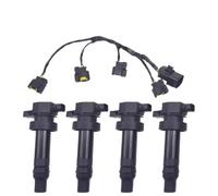 4pcs 27301-2b010 273012b010 Coil di accensione con tappo di filo del connettore compatibile con motori da 1,6 litri per modelli di auto compatte selezionate(4pcs with wire)