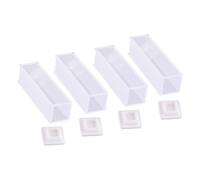 4Pcs 3.5ml 10mm Cuvette Cell Spectrometer Micro Optical Quartz Cuvettes with Lid