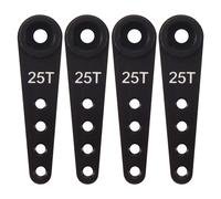 4PCS 37Mm 25T Metallo Estensione Braccio Sterzo Clacson per RC Auto Cingolato