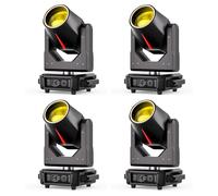 4PCS 380W Teste Mobili LED,Beam Luci da palcoscenico 14 Gobos 15 colori DJ Faretti Luci per Discoteca Feste Bar Club Matrimoni Concerti