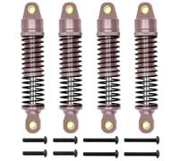 4pcs 50 mm Abbruzzino in alluminio Smorm smorzatore a molla compatibile con 1 18 fuori strada di aggiornamento del veicolo stradale sostituto per #9764(Bronze)