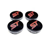 4PCS 54MM ST Racing Black RED Center Wheel HUB CAPS Emblem Cover CP9C-1A096-AA
