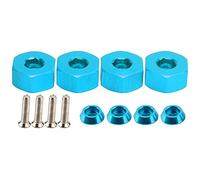 4pcs 5mm to 12mm Combiner Wheel Hub Hex Adapter Accessory for WPL D12 1/10 RC Trucks (Blu B)