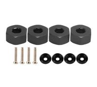4pcs 5mm to 12mm Combiner Wheel Hub Hex Adapter Accessory for WPL D12 1/10 RC Trucks (neroBL)