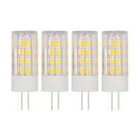 4pcs 5W G4 Lampadina Led 220V Ac T3 Jc Tipo Bi-pin Bianco Freddo 6500K Non dimmerabile per Illuminazione Paesaggistica Esterno Terrazza Gradino Percorso Illuminazione Domestica, 5W, Bianco Freddo