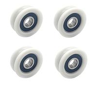 4PCS 6201RS U Groove Cuscinetto Rullo Rotella Binario Scorrevole U Ruota Puleggia 1244U 12*44*16mm
