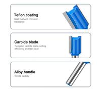 4pcs 8mm Codolo Falegnameria Stozzatrici Router Punta Set per Preciso Taglio