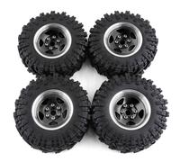 4pcs 98mm Metallo 48.3cm Ruota Cerchione Gomma Pneumatico Set per 110 RC