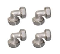 4pcs A 90 Gradi Adattatore Adattatore Sostituzione Connettore Connector Clending 3/4 Pollici Tubo Compressione Elbow Per Durata Del Tubo Della Compressione Duratura Elbow