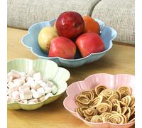 4pcs a forma di fiore piastra di frutta snack vassoio insalata piastra snack