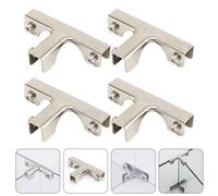 4pcs a specchio a forma di morsetto a forma di in acciaio pesante
