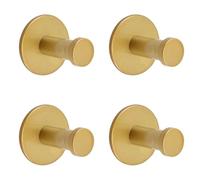 4Pcs Acciaio Inox Appendiabiti Appendiabiti Da Parete Asciugamano Appendiabiti Singolo Cappello Hardware Gancio Da Parete Asciugamano per Cappello Abbigliamento Hardware Metallo Hardware