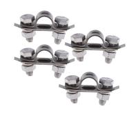 4Pcs Acciaio Inox Controllo Cavo Acceleratore U Forma Morsetto E Spessore Kit