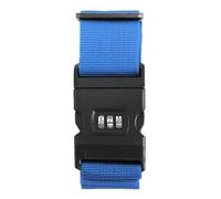 4Pcs Adjustable Luggage Belts Strong Elastic Extra Safety Travel Suitcase Baggage Security Straps Tie Belt Carry On Per Bagagli(Blue)