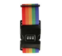 4Pcs Adjustable Luggage Belts Strong Elastic Extra Safety Travel Suitcase Baggage Security Straps Tie Belt Carry On Per Bagagli(Rainbow)