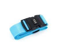 4Pcs Adjustable Luggage One Word Packing Belt Portable Flexible Safe Travel Essential With Accessories Per Bagagli(Sky blue)