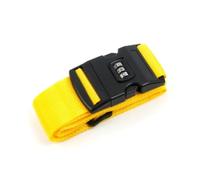 4Pcs Adjustable Luggage One Word Packing Belt Portable Flexible Safe Travel Essential With Accessories Per Bagagli(Yellow)