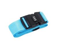 4Pcs Adjustable Luggage Strap Packing Belt Travel Essential Accessories Suitcase Supplies Fixed Cipher Lock Per Bagagli(Blue)