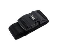 4Pcs Adjustable Luggage Strap Packing Belt Travel Essential Accessories Suitcase Supplies Fixed Cipher Lock Per Bagagli(Black)