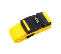 4Pcs Adjustable Luggage Strap Packing Belt Travel Essential Accessories Suitcase Supplies Fixed Cipher Lock Per Bagagli(Yellow)