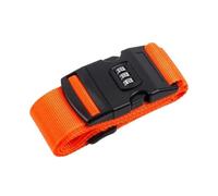 4Pcs Adjustable Luggage Strap Packing Belt Travel Essential Accessories Suitcase Supplies Fixed Cipher Lock Per Bagagli(Orange)