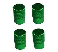 4pcs Auto Bicicletta Ruota Valvola Pneumatico Steli Copertura Antipolvere Verde
