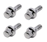 4PCS auto ruota bulloni rondella sede piatta compatibile per Peugeot 1007 206 207 307 308 406 Citroen C5 C4L 540567 5405.67 placcatura M12*1.25 mm