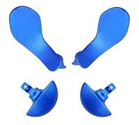 4Pcs Back Paddles for PS5 DualSense Edge Controller, Replacement Rear Paddles for PS5 Edge Controller Rear Parts,Interchangeable Metal Rear for PS5 Edge Controller (Blue)