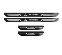 4Pcs Battitacco in Acciaio Inox per Mitsubishi L200 Triton 2015-2022,Anti-Graffio Door Sill Kick Plates Trims Protector Accessori,carbon fiber pattern