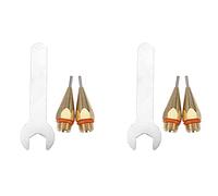 4pcs Beccuccio Caldo Colla Diametro Apertura 1mm 1.0X40mm Becco Caldo con Parti Intercambiabili Becco Chiave Becco Becco