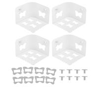 4Pcs Bed Sheet Holders for Corners, Butterfly Snaps Plastic Bed Sheet Clamps, Bed Sheet Holders for Corners Fit for All Mattress Types (Trasparente)