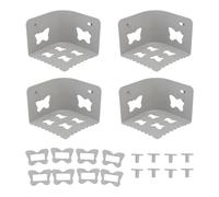 4Pcs Bed Sheet Holders for Corners, Butterfly Snaps Plastic Bed Sheet Clamps, Bed Sheet Holders for Corners Fit for All Mattress Types (Grigio)