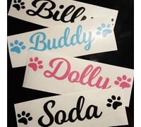 4pcs Bellissimi Adesivi In vinile Personalizzati Con Nome, Adesivi Personalizzati For Ciotole Con Nome For Cani, Adesivi Personalizzati For Barattoli Di Dolcetti For Cani, Etichette For Barattoli