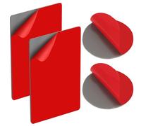 4PCS Biadesivo Extra Forte Adesivo,Resistente al Calore Cuscinetti Biadesivi Nastro Adesivi Gel,Cuscinetti Adesivi Quadrati e Rotondi 70mm,per Supporto Parabrezza e Cruscotto,Impermeabile e Durevole