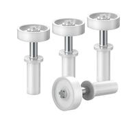 4PCS Bifold Porta Cerniera A Perno Superiore Ruota Guida Armadio Hardware Parti Di Riparazione Scorrevole In Metallo Facile Pratico(B)