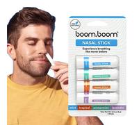 4pcs-boombo om Nasal Stick Essential Oil & Menthol Aromatherapy Inhaler Nuovo