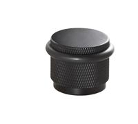 4pcs Brass Stable Knurled Door Stopper Gates Adjustable 3cm Height Suitable Stop For Installing Wooden And Cement Flooring per Tutti i Pavimenti Duri(Black)