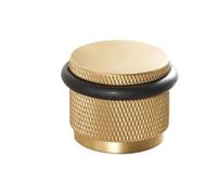 4pcs Brass Stable Knurled Door Stopper Gates Adjustable 3cm Height Suitable Stop For Installing Wooden And Cement Flooring per Tutti i Pavimenti Duri(Gold)