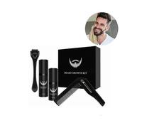 4pcs Bread Growth Kit Men Beard Care Set Hair Growth Enhancer Grooming Tool