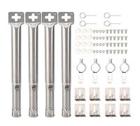 4pcs Burner per tubo di acciaio inossidabile telescopico regolabile Burner BBQ Grill Sostituzione