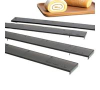 4Pcs Cake Roll Uniform Division Molds Cake Roll Cutting Roll Scale Ruler Baking Cake Spessore Scala Affettatrice Guida di spessore per la cottura È possibile tagliare la torta biscotto in parti uguali