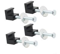 4PCS camion Tool Box Tie Down con Heavy Duty Alluminio J Ganci per il controllo affidabile del carico
