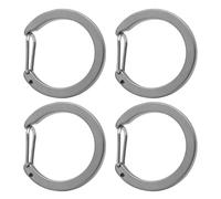 4pcs Camping Survival Carabiner Tuta Per Arrampicata Carabiner di Sicurezza per Attività All'aperto E Uso Quotidiano Titania Leghe Portachiavi