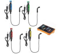 4Pcs Canna Da Pesca Allarme Strumento Accessori Swingers Allarme Sensibile Appendini Bobine Morsi Allarmi Morsi Indicatori