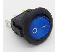 4Pcs Car 220V Round Rocker Dot Boat LED Light Toggle Switch SPST ON/Off Controls (Color : Red) (Color : Blue) Controls Switches