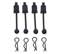 4pcs Car Body Clip Reteiner Shell Fibbia fissata per arrma Senton 1/10 RC Auto in gomma durevole Accessori neri