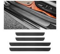 4PCS Car Door Sill Protector,Anti-Scratch Rubber Car Door Protector Edge Guards for Door Steps,Universal Waterproof Door Threshold Strips Exterior Accessories (Nero, Ampiezza 4CM)